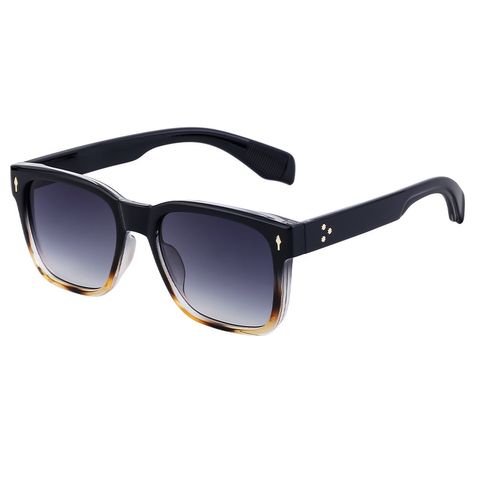 Simple Style Solid Color Pc Square Full Frame Men's Sunglasses