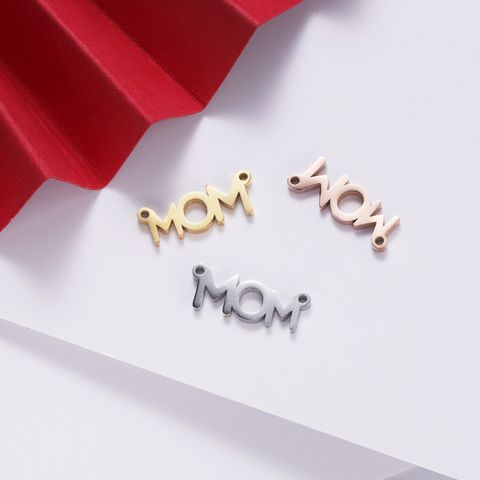 1 Piece Titanium Steel None 18K Gold Plated Letter Pendant