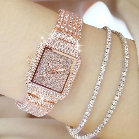 Elegante Glamour Color Sólido Cuarzo Relojes De Mujer