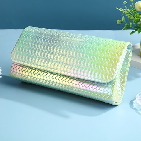 Polyester Solid Color Square Evening Bags