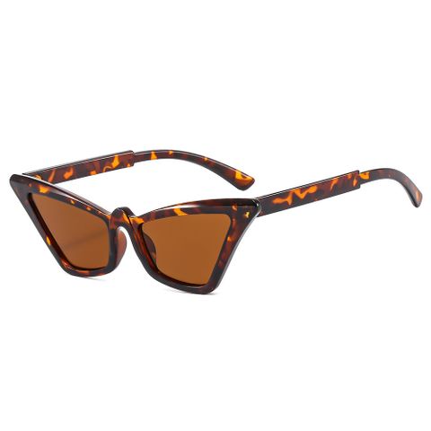 Basic Color Block Pc Cat Eye Full Frame Women's Sunglasses