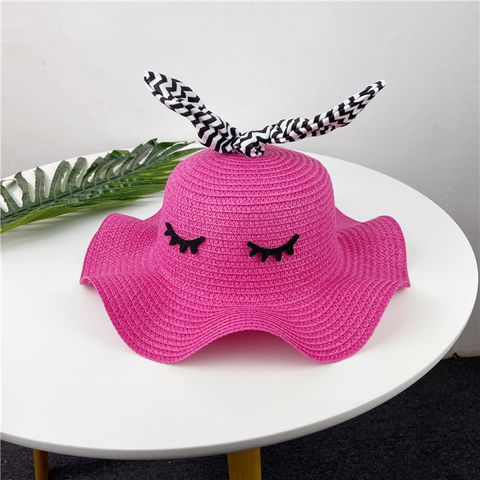 Girl'S Cute Cartoon Straw Hat