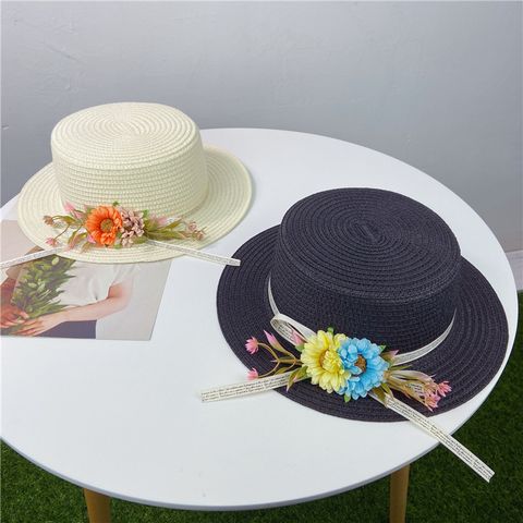 Women's Streetwear Flower Flowers Flat Eaves Fedora Hat