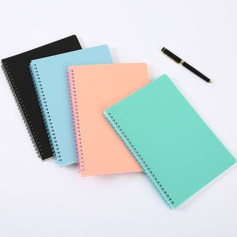 1 Piece Solid Color Learning School Paper Business Retro Notebook