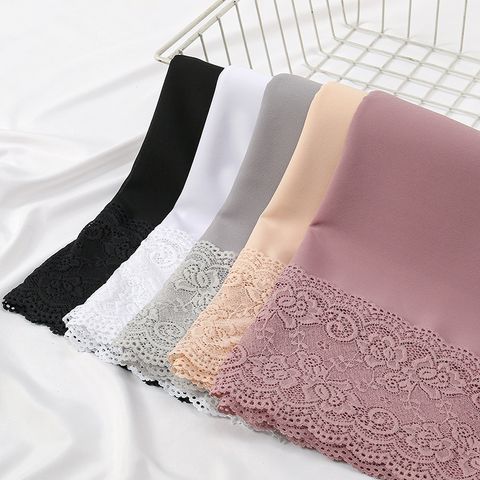 Women's Casual Simple Style Solid Color Chiffon Lace Scarf