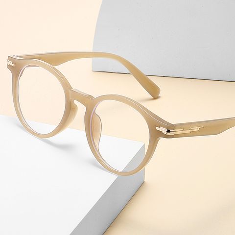 Elegant Simple Style Solid Color Pc Square Full Frame Optical Glasses