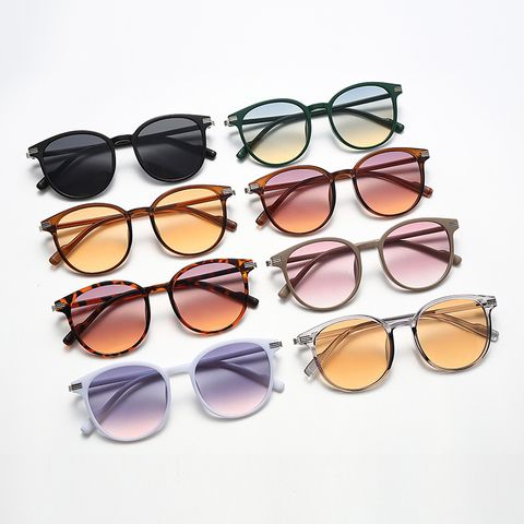 Einfacher Stil Pendeln Farbverlauf Leopard Ac Quadrat Vollbild Sonnenbrille Der Frauen