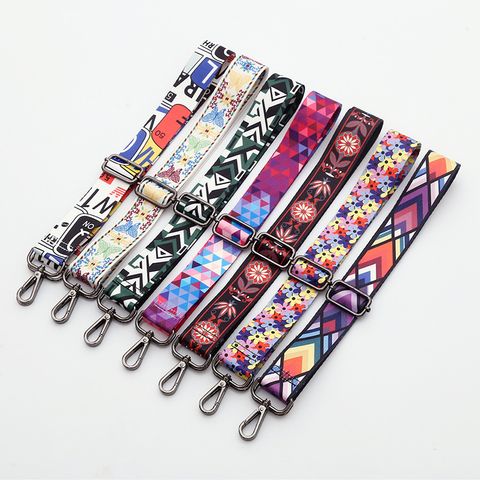 Polyester Color Block Bag Strap