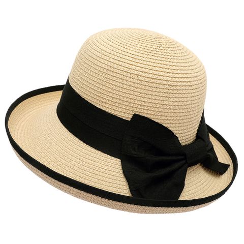 Women's Pastoral Solid Color Crimping Straw Hat