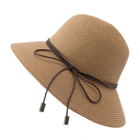 Women's Simple Style Classic Style Solid Color Flat Eaves Straw Hat