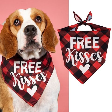 Lindo Dulce Satín Día De San Valentín Letra Forma De Corazón Ropa Para Mascotas