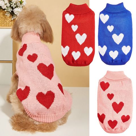 Princess Cute Acrylic Valentine's Day Heart Shape Pet Clothing