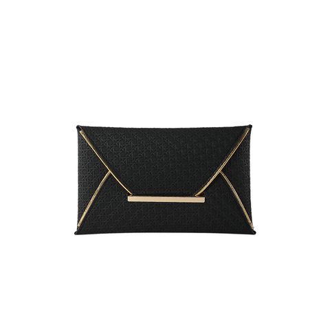 Women's Pu Leather Solid Color Classic Style Square Flip Cover Clutch Bag