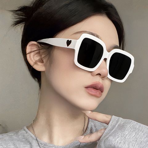 Estilo Simple Color Sólido C.a. Cuadrado Fotograma Completo Gafas De Sol Mujer