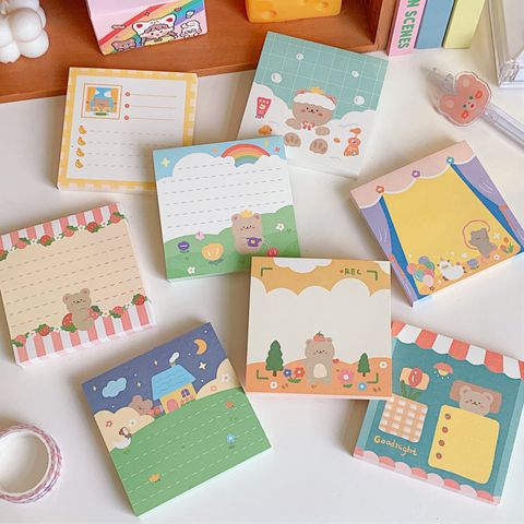 Students Cute And Creative Note Paper Korean Portable Notepad Without Stickiness