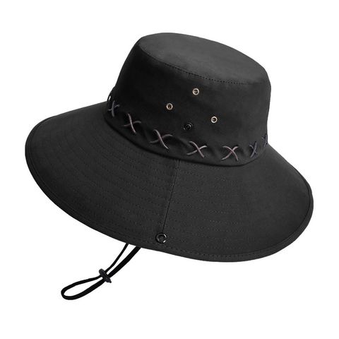 Women's Elegant Simple Style Solid Color Big Eaves Bucket Hat