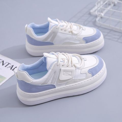 Women's Casual Color Block Round Toe Casual Shoes