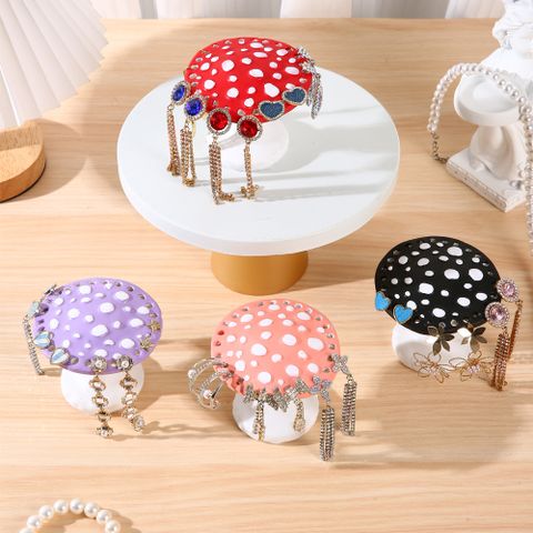 Cute Mushroom Resin Jewelry Display
