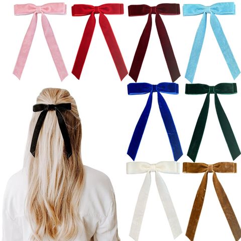Women's Simple Style Bow Knot Cloth Handmade Hair Clip