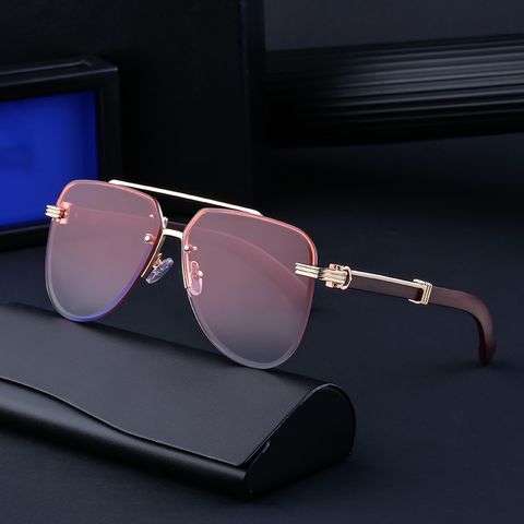 IG-Stil Moderner Stil Geometrisch Pc Kröte Brille Rahmenlos Männer Sonnenbrille