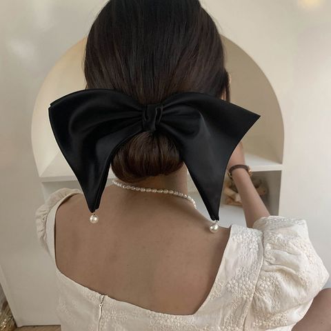 Women's Elegant French Style Bow Knot Cloth Hair Clip