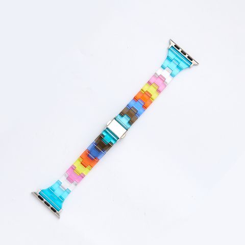 Retro Color Block Watch Strap