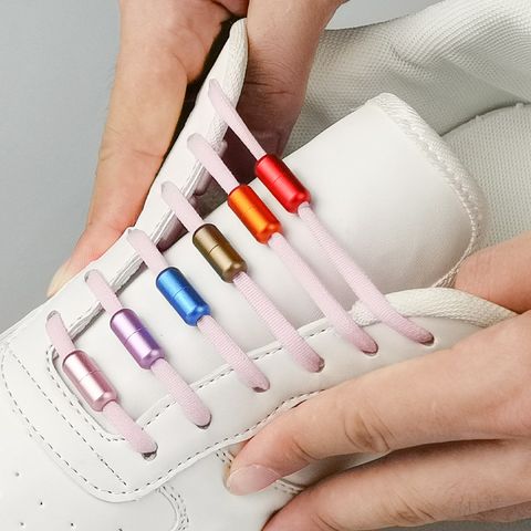 Color Sólido Accesorios Para Zapatos Tela Aleación De Aluminio Comodidad Todas Las Temporadas Cordon De Zapato