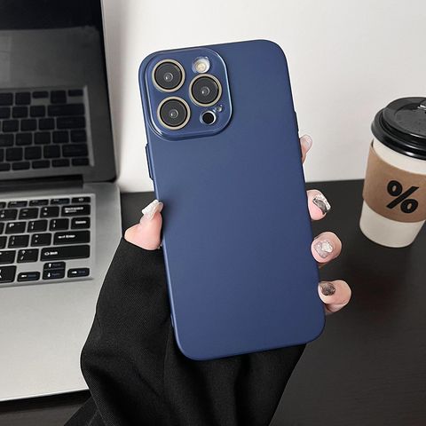 Simple Style Solid Color Pc   Phone Cases