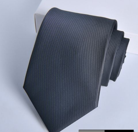 Business Solid Color Polyester Men's Tie