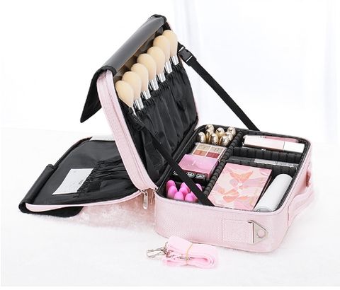 Basic Solid Color Oxford Cloth Square Makeup Bags