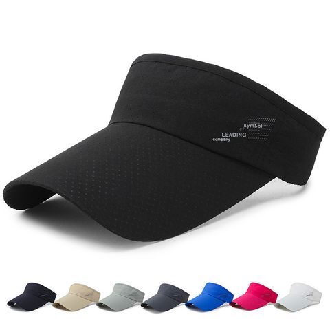 Unisex Simple Style Solid Color Curved Eaves Sun Hat