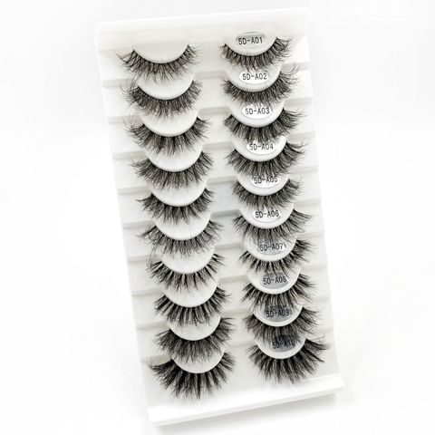 Casual Formal Classic Style Solid Color Plastic False Eyelashes 1 Set