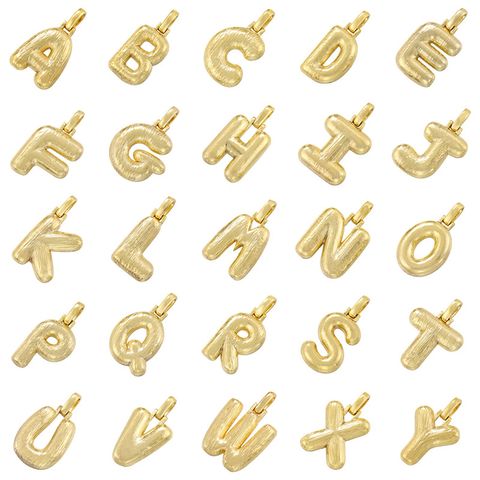 1 Piece Simple Style Letter Copper Jewelry Accessories