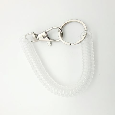 Simple Style Solid Color Plastic Unisex Keychain