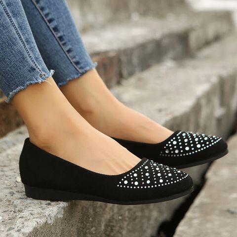 Women's Basic Solid Color Round Toe Casual Shoes