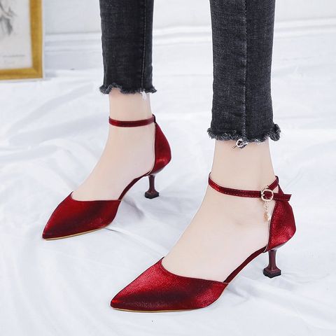 Women's Sexy Solid Color Point Toe Pumps