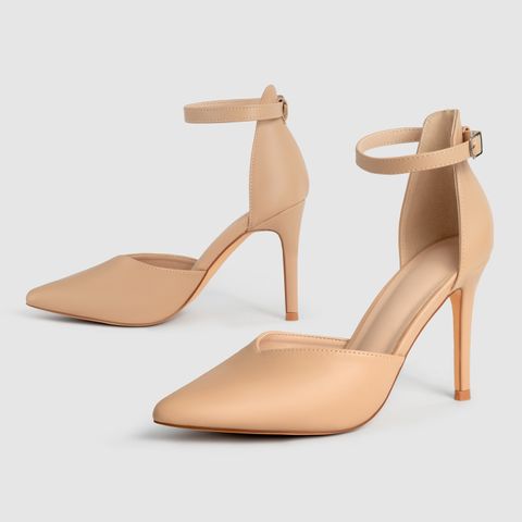 Women's Sexy Solid Color Point Toe Fashion Sandals