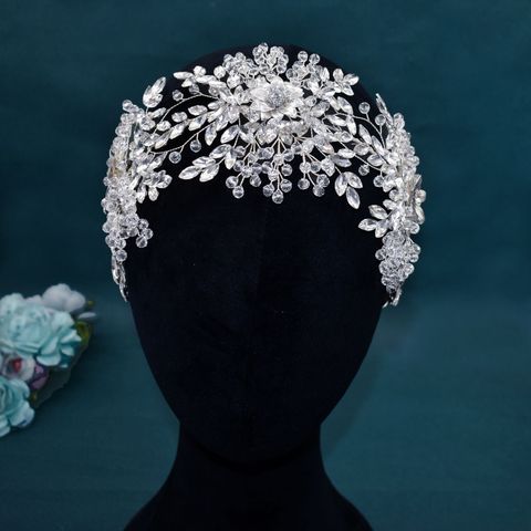 Women's Original Design Flower Rhinestone Handmade Hair Band Party Headpieces