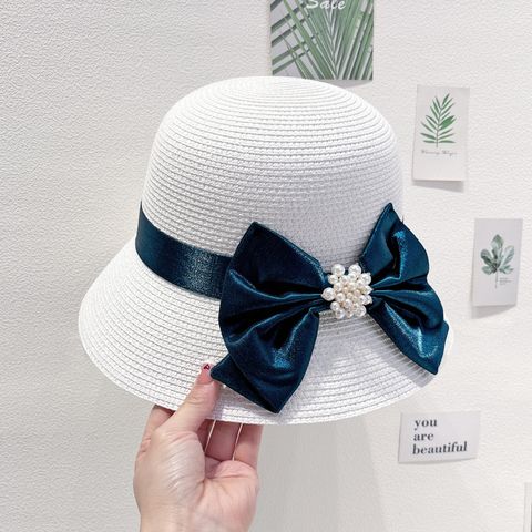 Women's Elegant Flower Bow Knot Big Eaves Bucket Hat
