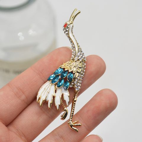 Elegant Bird Alloy Inlay Artificial Rhinestones Women's Brooches