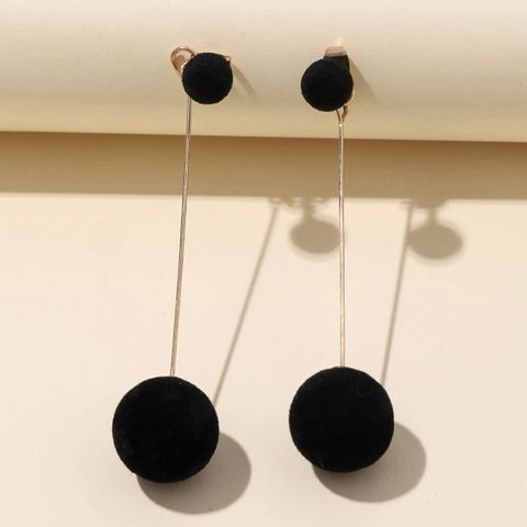 1 Pair Simple Style Circle Alloy Drop Earrings