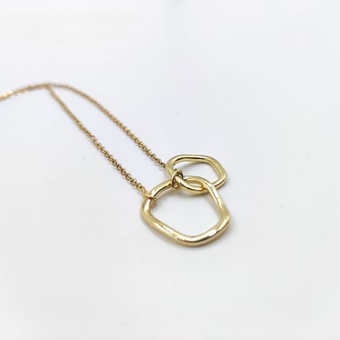 Simple Style Geometric Alloy Plating Unisex Necklace