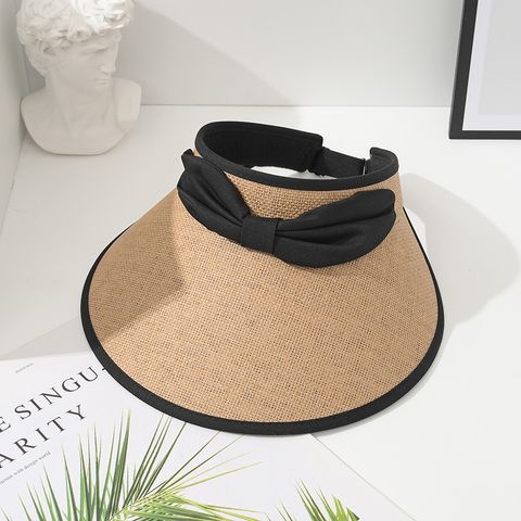 Women's Simple Style Letter Curved Eaves Sun Hat