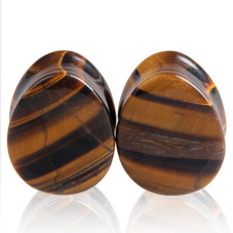 1 Pair Vintage Style Marble Natural Stone Turquoise Obsidian Ear Studs