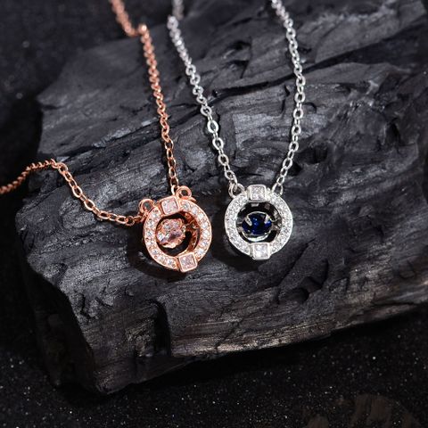 Elegant Circle Copper Pendant Necklace