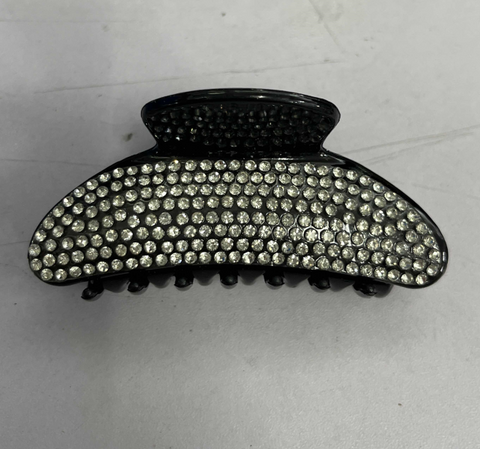 Simple Style Solid Color Plastic Inlay Artificial Pearls Artificial Diamond Hair Claws