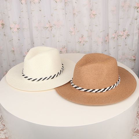 Women's Simple Style Classic Style Commute Solid Color Printing Flat Eaves Sun Hat