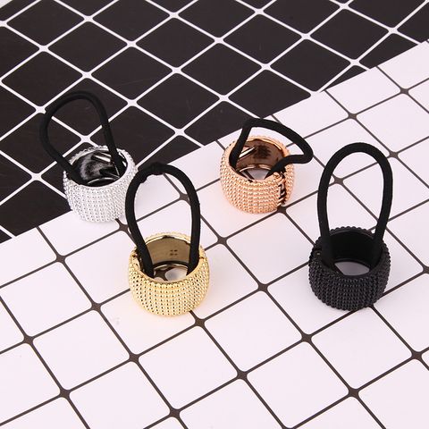 Women's Classic Style Circle Plastic Plating Hair Tie