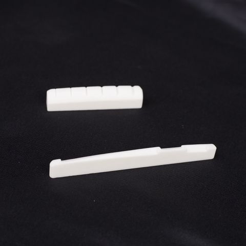 Solid Color Ox Bone Guitar Up And Down Top-nut 1 Piece