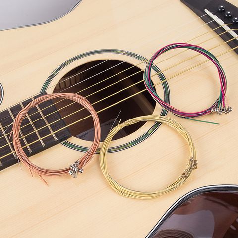 Solid Color Red Copper Brass Strings 1 Piece